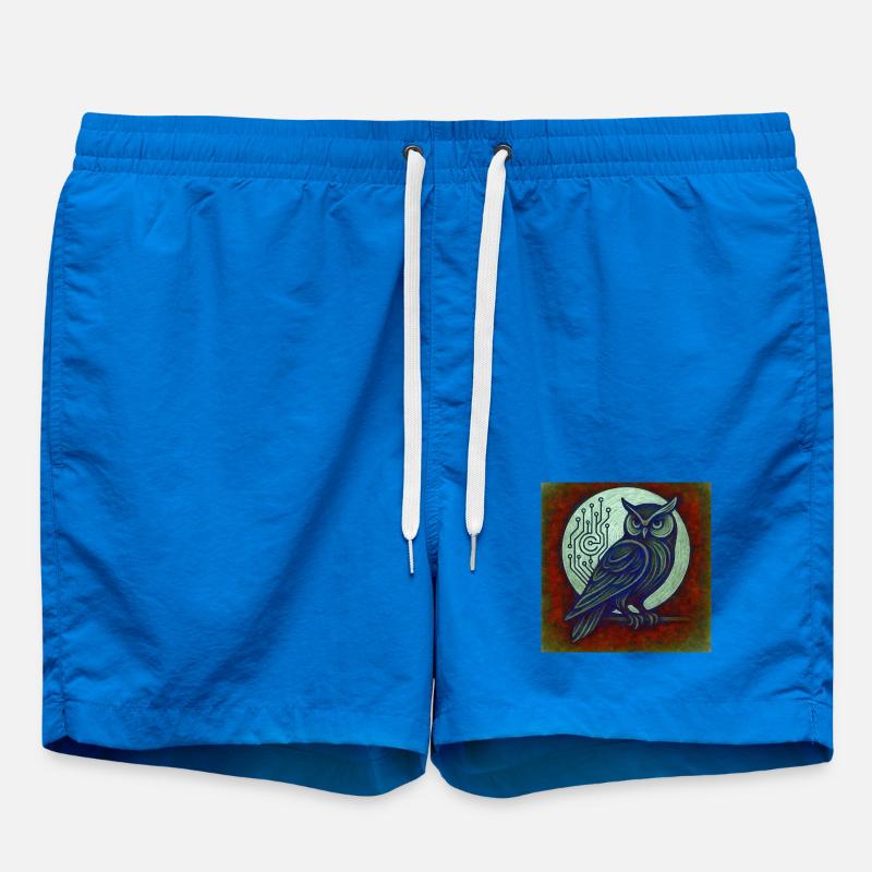 Dkital Eule - Badeshorts - Cobalt blue