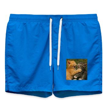 Wildkatzen-Cousins im Kampf - Badeshorts - Cobalt blue - Vorne