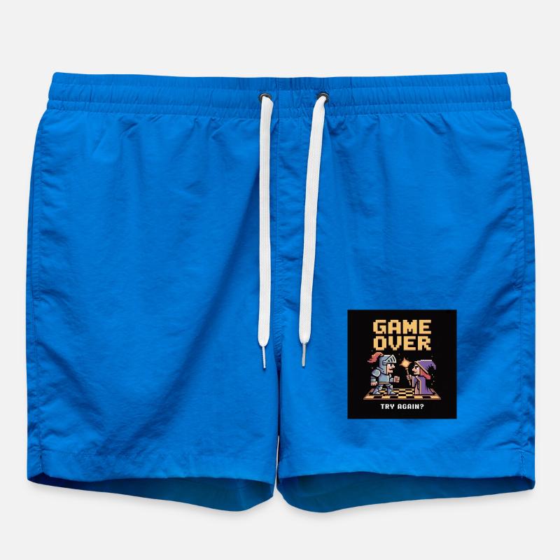 Game Over Pixel Duel Design - Short de bain - cobalt blue