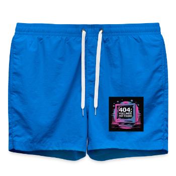 Retro Tech 404 Gefühle nicht gefunden Design - Badeshorts - Cobalt blue - Vorne