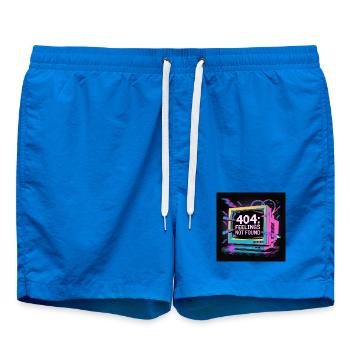 Neon 404: Gefühlslosigkeit in der digitalen Welt - Badeshorts - Cobalt blue - Vorne