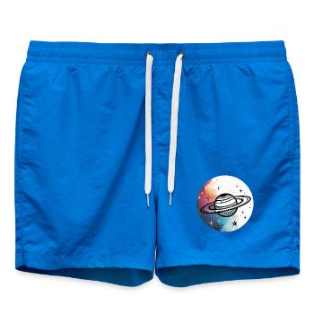 Minimalistischer Planet – Schlichtes Space-Design - Badeshorts - Cobalt blue - Vorne