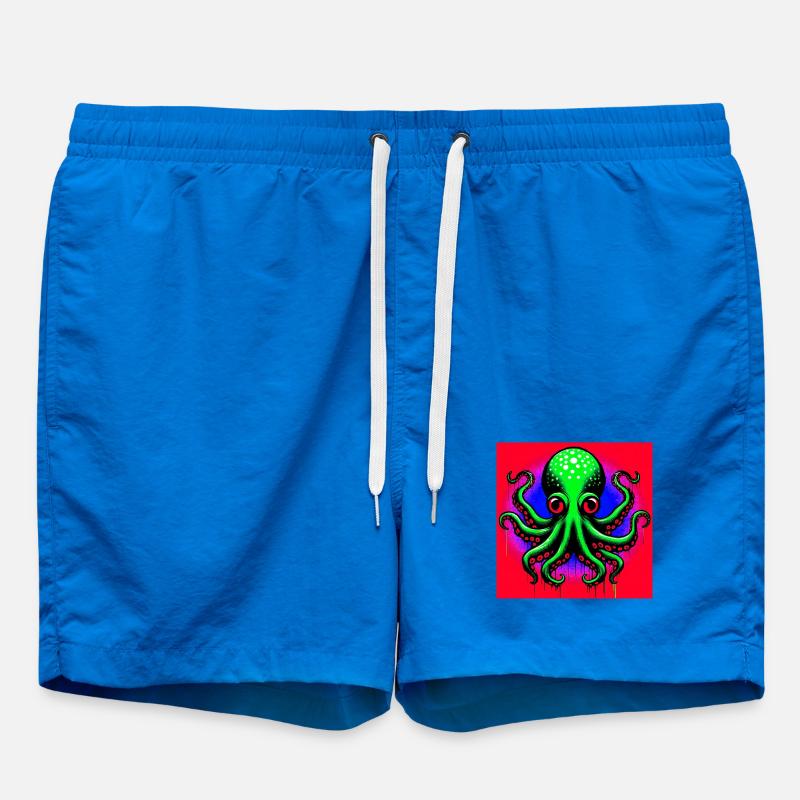 Octopus - Swim Trunks - cobalt blue