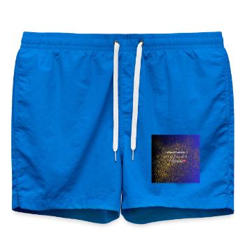 I am a Magnet for positivity - Badeshorts - Cobalt blue - Vorne