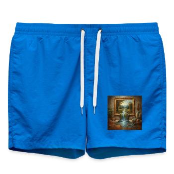 Paradis naturel avec eau courante - Short de bain - cobalt blue - Devant