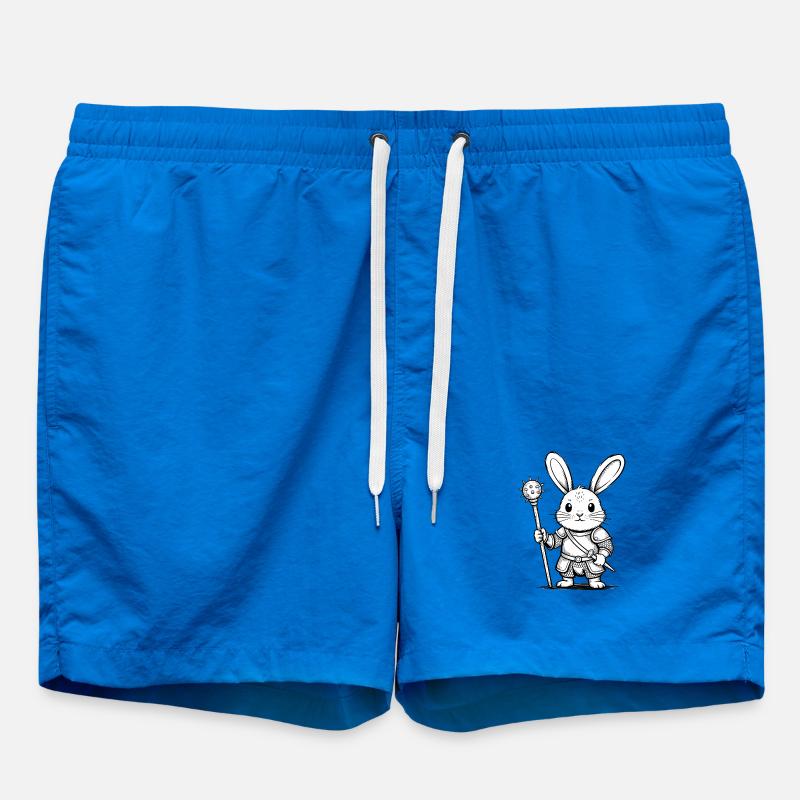Chevalier Lapin - Logo Lapin Cool - Short de bain - cobalt blue