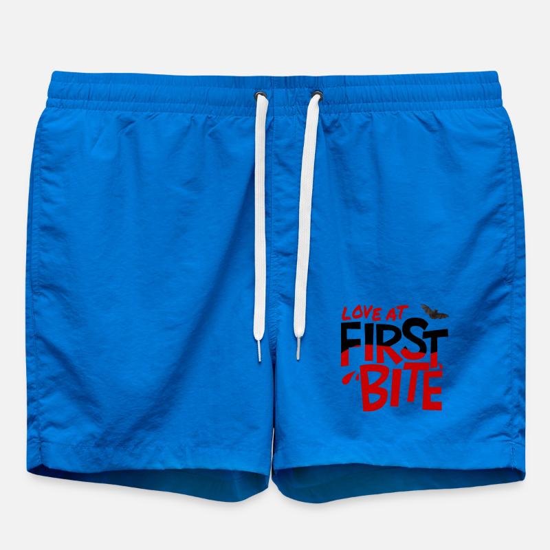 Love_at_first_bite - Swim Trunks - cobalt blue