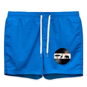 Disque vinyle African Sunset - Short de bain - cobalt blue - Devant