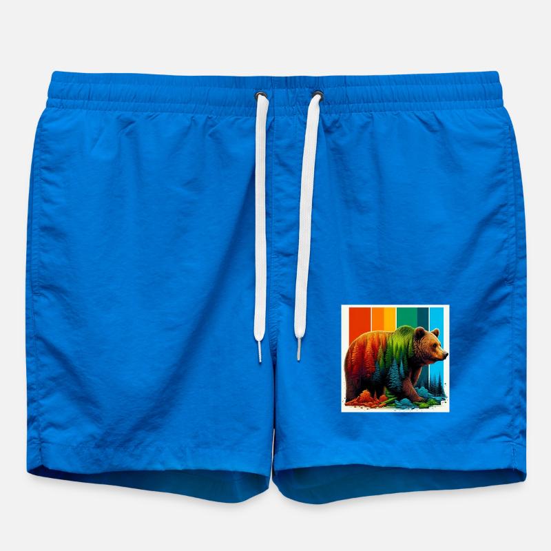 bear - Swim Trunks - cobalt blue