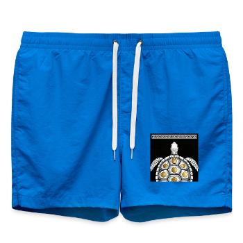 Plaque de monnaie tortue - Short de bain - cobalt blue - Devant
