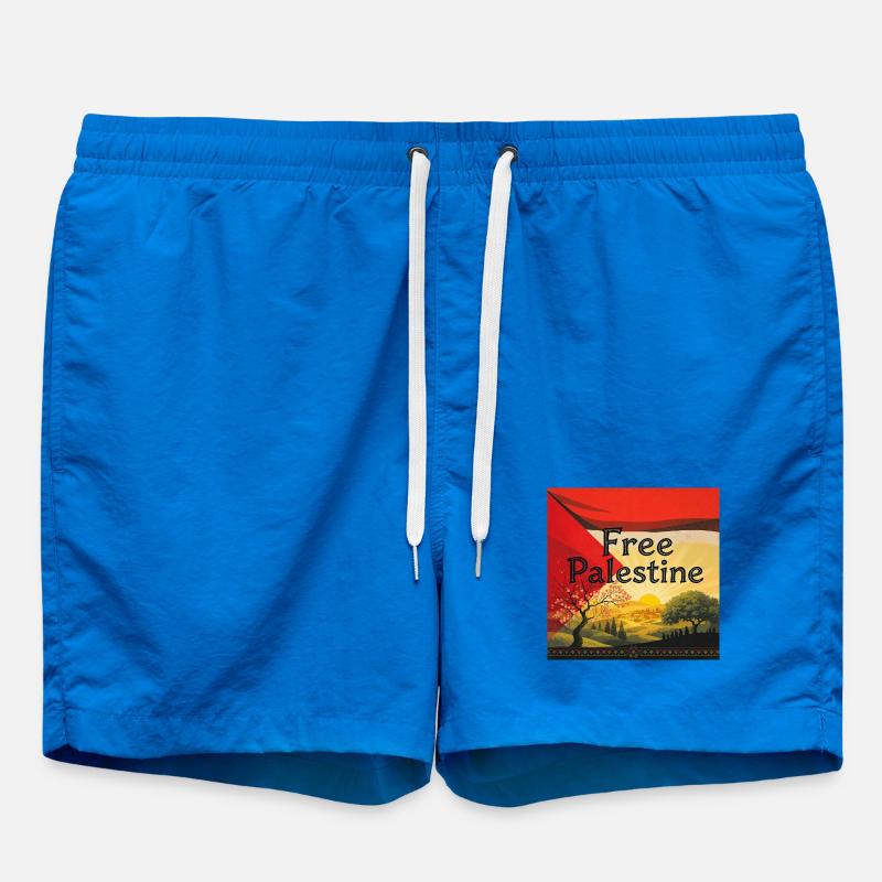 Palestine - Swim Trunks - cobalt blue