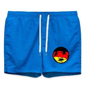 Football German Flag Art - Swim Trunks - cobalt blue - Front