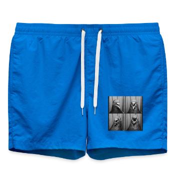 Funny Dove Photo Box - Swim Trunks - cobalt blue - Front