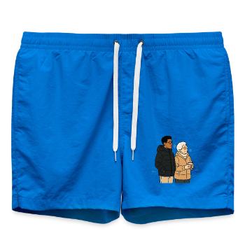 Grand-mère Karin avec son petit-fils - Short de bain - cobalt blue - Devant