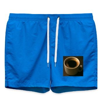 Eine Tasse schwarzer Kaffee - Badeshorts - Cobalt blue - Vorne