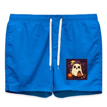 Câlin Halloween Chat fantôme - Short de bain - cobalt blue - Devant