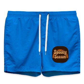 Spooky Season Retro Look - Badeshorts - Cobalt blue - Vorne