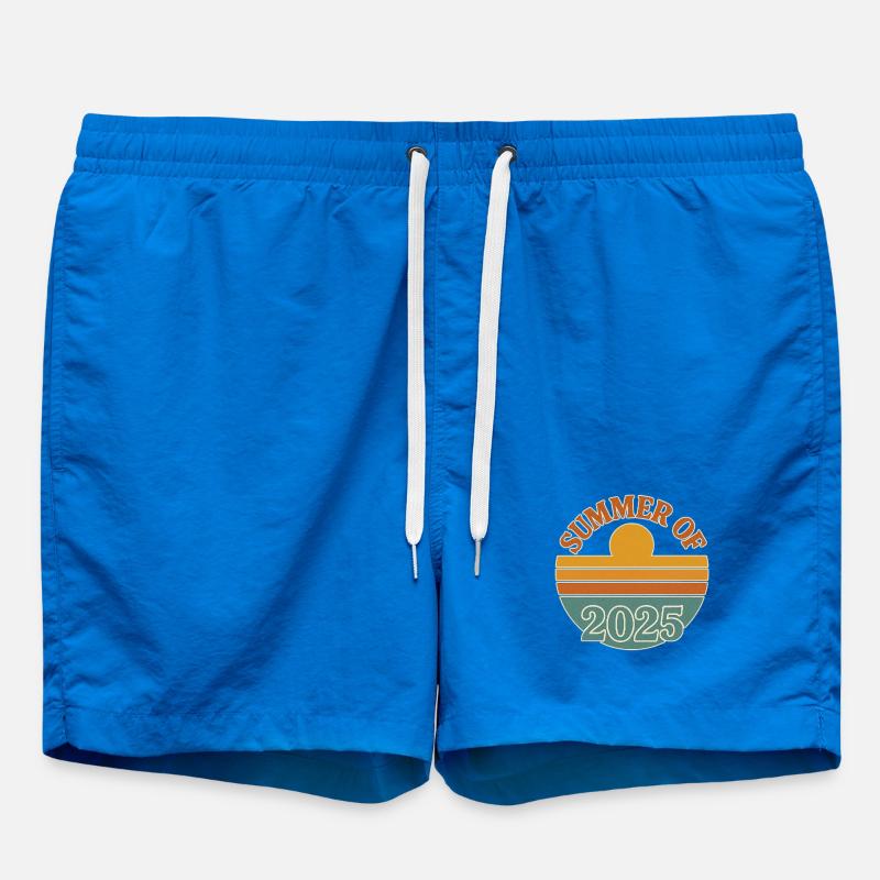 Été 2025 Design rétro - Short de bain - cobalt blue