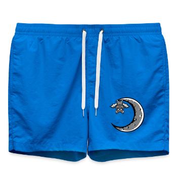 Mignon Chauve-souris croissant de lune suspendu Nuit d’Halloween - Short de bain - cobalt blue - Devant