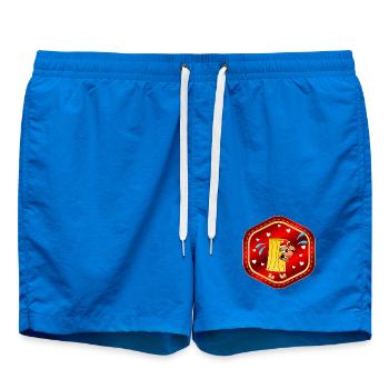 LE PÈRE NOËL MANGANT DES PÂTES - Short de bain - cobalt blue - Devant