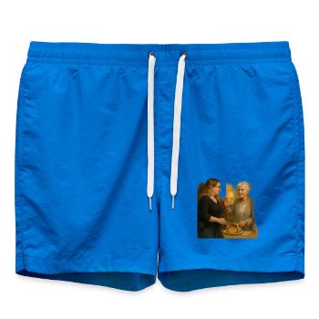 Herzliche Nachbarschaftsszene - Badeshorts - Cobalt blue - Vorne