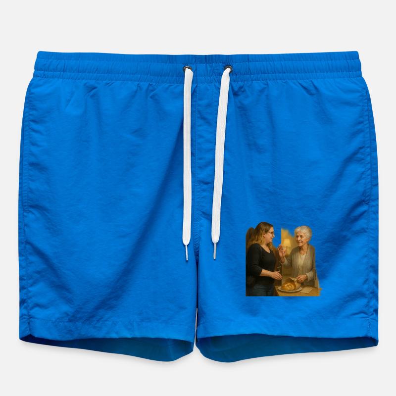 Scène de quartier conviviale - Short de bain - cobalt blue