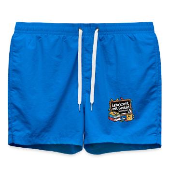 Lehrkraft mit Geduld – (Meistens) lustiges Lehrer  - Badeshorts - Cobalt blue - Vorne