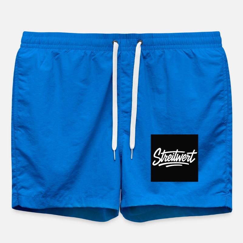 Disputed Script Logo Black - Swim Trunks - cobalt blue