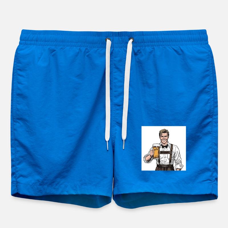 Chasseurs de bière à Lederhosen - Short de bain - cobalt blue