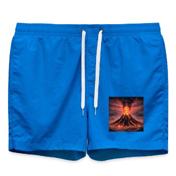 Éruption du volcan Bitcoin - Short de bain - cobalt blue - Devant