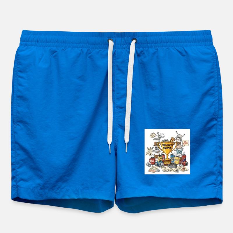 Procrastination Champion's Cup - Swim Trunks - cobalt blue