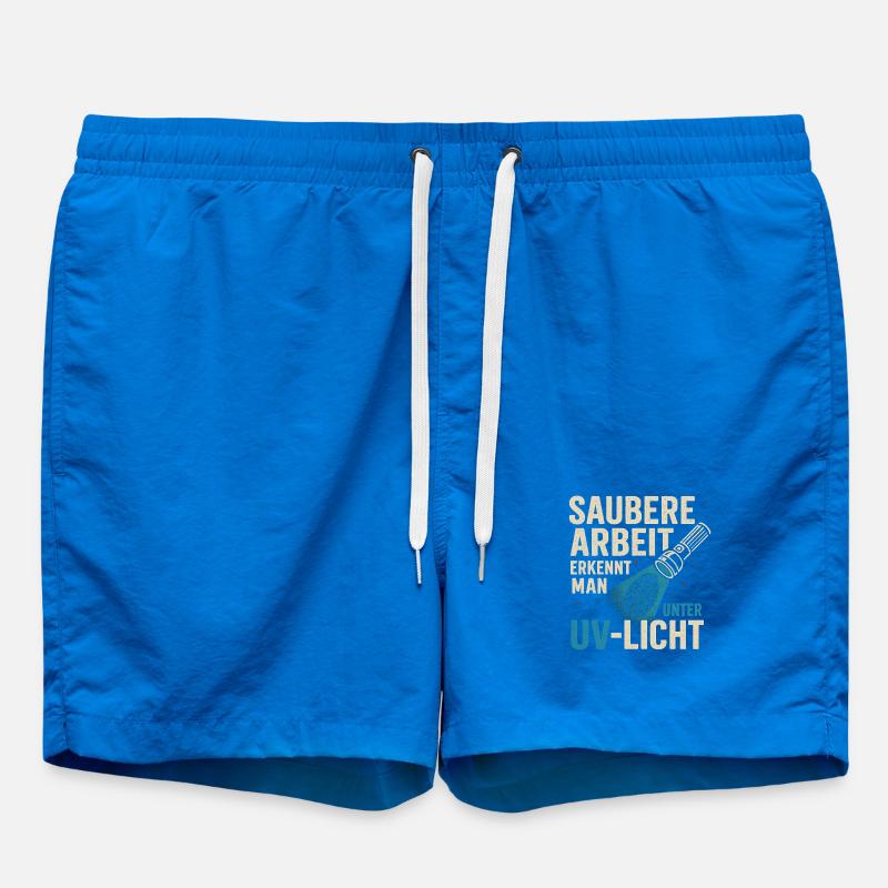 Clean work under UV light - Swim Trunks - cobalt blue