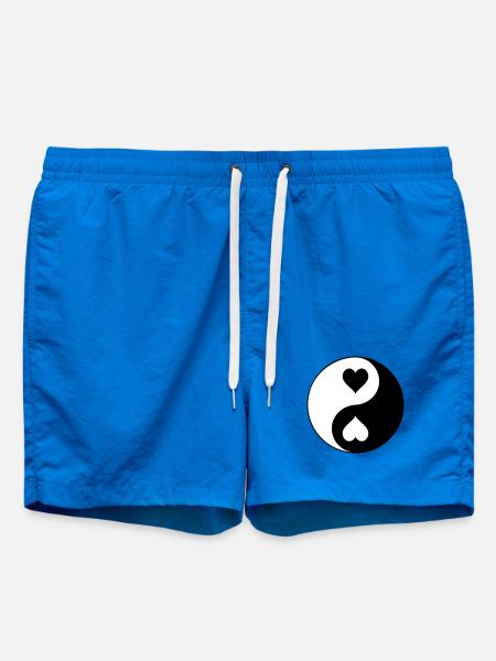 Contraste YinYang du cœur - Short de bain - cobalt blue