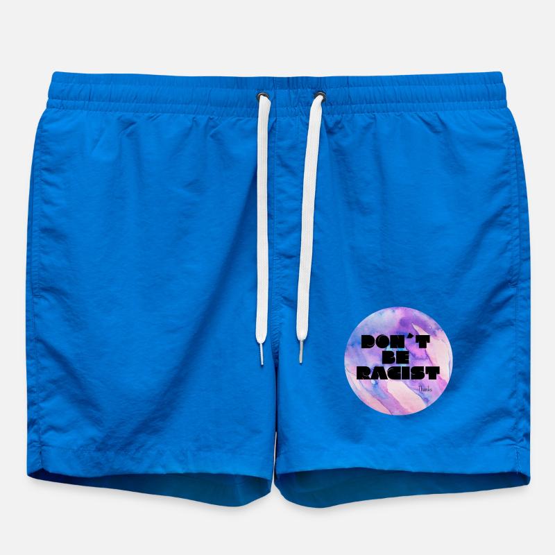 Don ́t Be Racist - Swim Trunks - cobalt blue