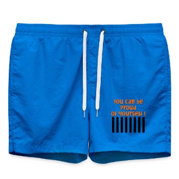 MOTIVATION BEING PROUD - Swim Trunks - cobalt blue - Front