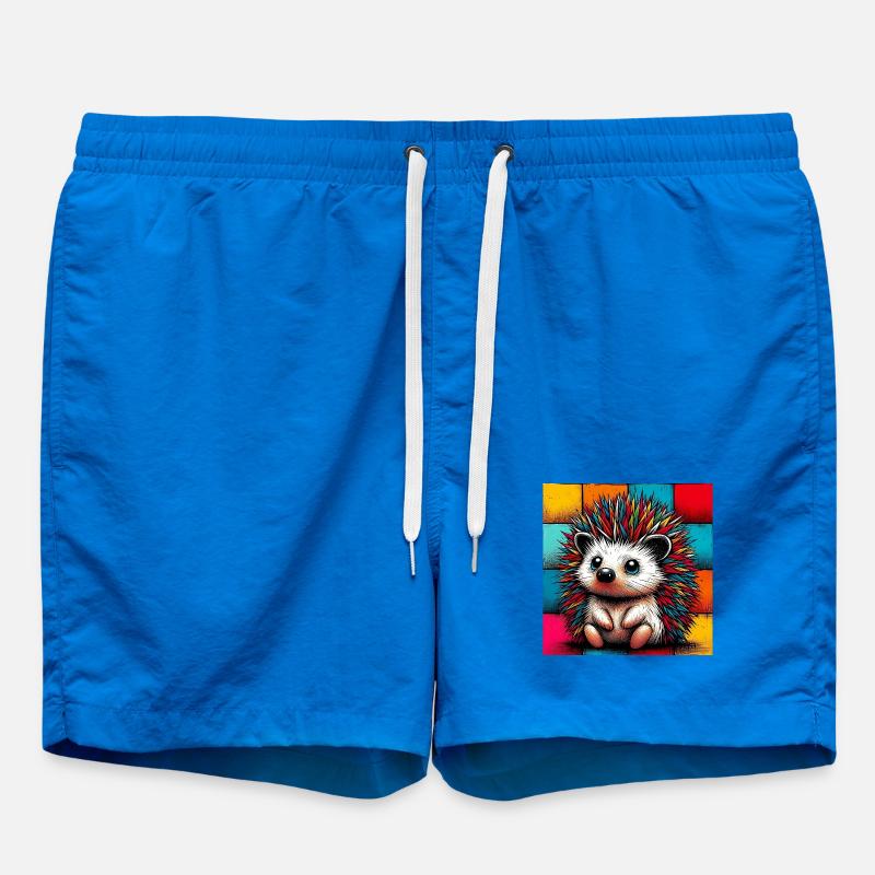 hedgehog - Swim Trunks - cobalt blue