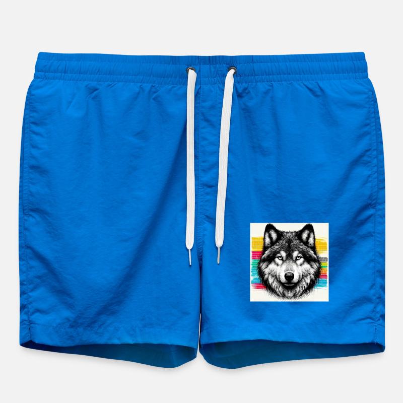 Wolf - Swim Trunks - cobalt blue