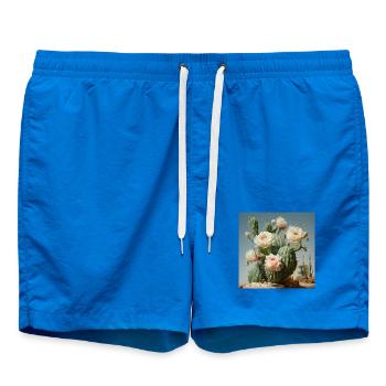 Fleurs de cactus à la lumière du désert - Short de bain - cobalt blue - Devant