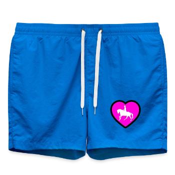horses - Swim Trunks - cobalt blue - Front