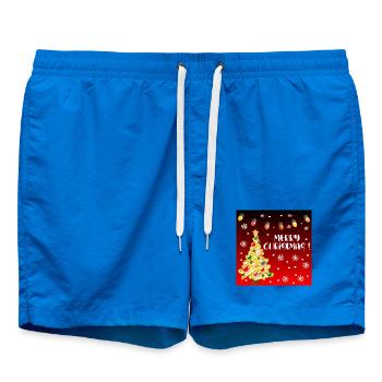 Drôles de joyeux Noël frites - Short de bain - cobalt blue - Devant