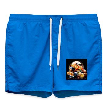 Farbige Glaskugel Explosion - Badeshorts - Cobalt blue - Vorne