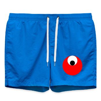 3 cercles, rouge, blanc et noir - Short de bain - cobalt blue - Devant