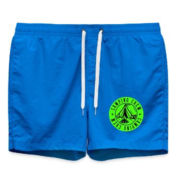 Camping Crew Tent Outdoor - Swim Trunks - cobalt blue - Front