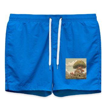 Mushroom kingdom - Swim Trunks - cobalt blue - Front