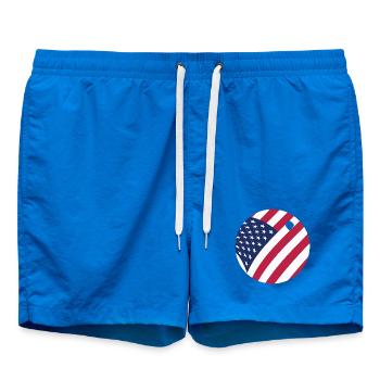 Drapeau américain Balle de ping-pong Tennis patriotique - Short de bain - cobalt blue - Devant