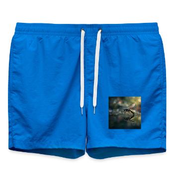 Wespe mit Spiegelung Elegante Makro-Fotografie - Badeshorts - Cobalt blue - Vorne