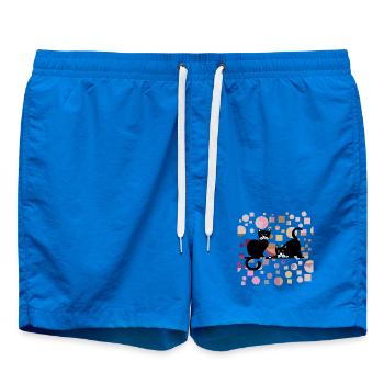 Cats - Swim Trunks - cobalt blue - Front