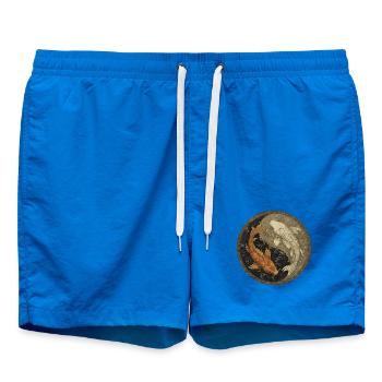 Koi Yin-Yang Medaillon - Badeshorts - Cobalt blue - Vorne