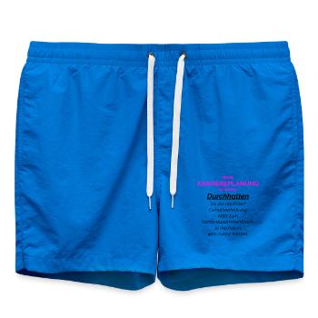 Meine Karriereplanung Ist Simple Pink - Badeshorts - Cobalt blue - Vorne
