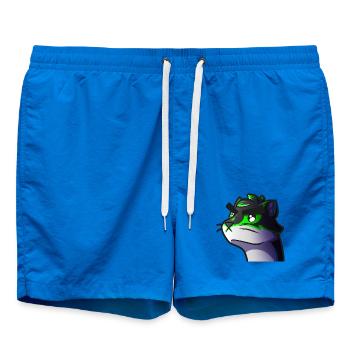 Wolf Neon Graphic - Swim Trunks - cobalt blue - Front